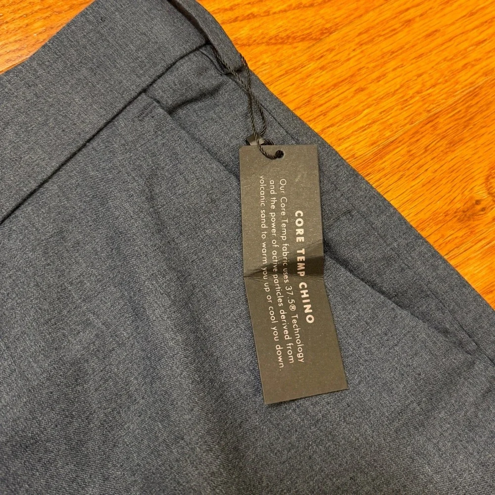 Banana Republic Core Temp Chino Pants Mens 38x32 Slim Fit Blue Business Casual